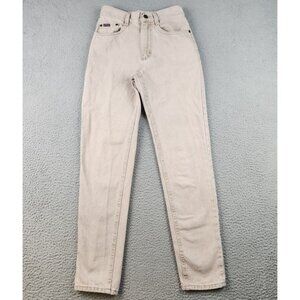 Vtg Lee Riders Jeans Women's 7M High Waist Western Mom Light Wash Denim